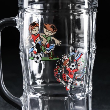 Beer Mug "World Football", 500 ml, MIX drawing-1