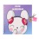 Notebook Gift Book on a lock, A6, 45 sheets, in a ruler, "Bunny"