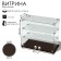 Desktop window, 2 shelves, 600 × 300 × 500, chipboard, glass color wenge