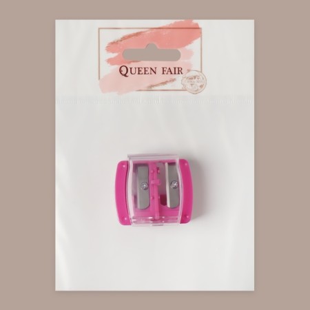 Cosmetic sharpener, with a lid, double, mix color-8