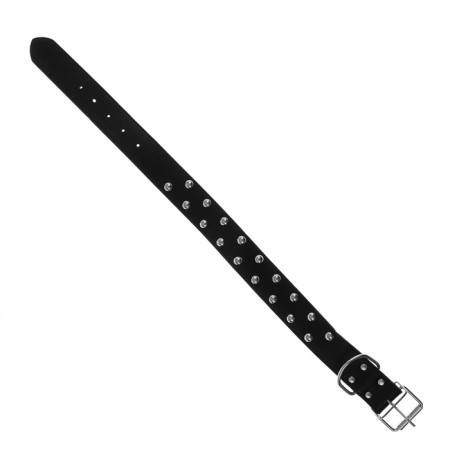 The riveted collar in 2 rows, 63.5 x 3.8 cm, black-4
