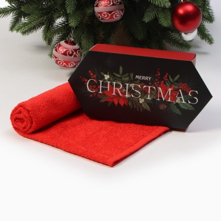 Terry Ethel Poinsettia towel 30x60 cm, 100% HL, 340 g/m2