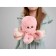 Soft toy "octopus", pink color