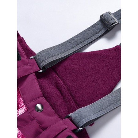 Ski costume for a girl, height 140 cm, raspberry color-12