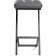 Harmar amauri metal/eco -leather, black/gray 35x36x64 cm