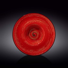Deep plate Wilmax England Spiral, D = 27 cm, 250 ml, red color