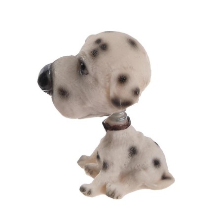 Dog on a car panel shocking his head, Dalmatian-4