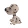 Dog on a car panel shocking his head, Dalmatian