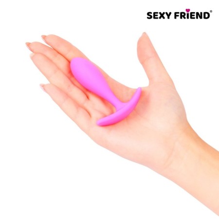 Anal plug Love Play, prostate massager, Soft Touch Silicone, 20 x 74 mm, pink-2