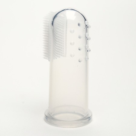 Children's toothbrush massager Prosper “First”, silicone, on a finger, from 4 months.-4