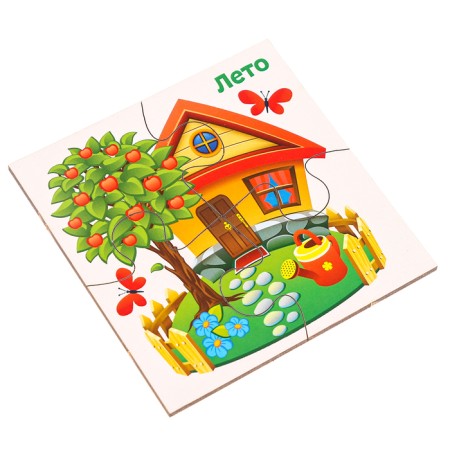 Developing puzzles from wood "Seasons"-2