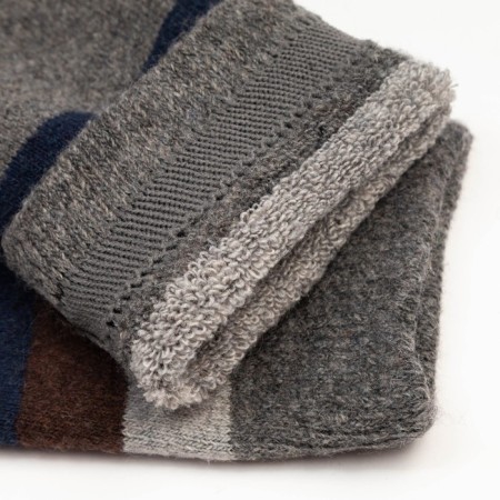 Socks male terry, dark gray color, size 39-44-2