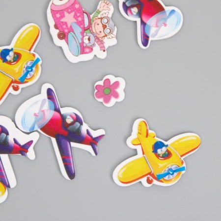 Decor for creativity EVA "Aviation" set 12 pcs 10x13 cm-3