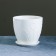 Flower Pot "Courage" (white) No. 2 High oval 0.6l