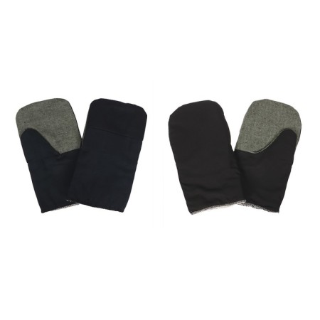 Supported mittens, diagonal, insulation: double vatin, mix, greengo-2