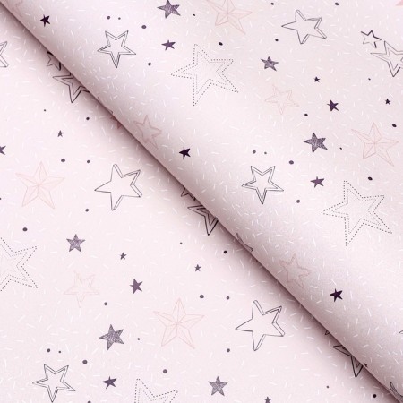 Package paper, glossy "Star day", 70 x 100 cm, 1 sheet-1