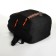 Youth backpack on a zipper, 4 pockets, black color/orange