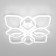 Ceiling Citilux "Romb" CL236180R, 8x13.1W, LED, white color