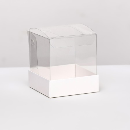 Packaging for confectionery, white, 8 x 8 x 9 cm