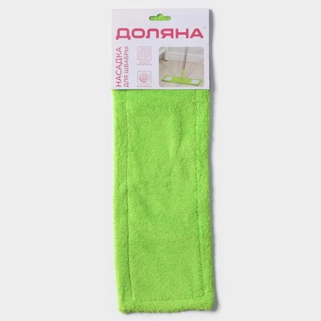 Nozzle for a flat mop of the share, 42 × 12 cm, microfiber, green color-5