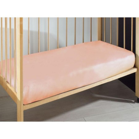 Children's sheet, size 60x120x20 cm, peach color-1