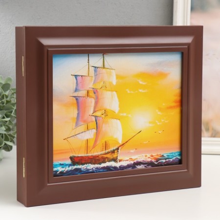 Key closed "Switch at sunset" 26.5x31.5 cm nut-1