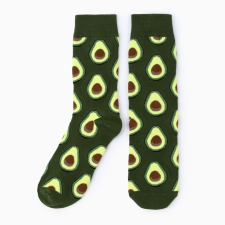 Women's socks "avocado", turquoise color, size 36-43