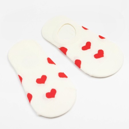 Носки-следки MINAKU «Сердечки», размер 36-39 (23-25 см)-1