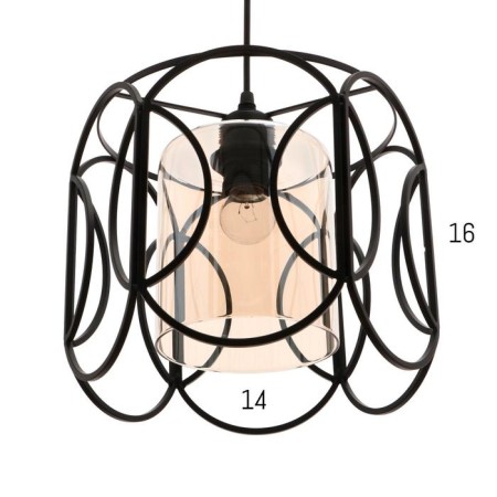 Lamp Bayerlux 88327/1 E27 40W Black 26x26x23-123 cm-2