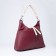 Bag-bag, lightning department, 3 outer pockets, long belt, burgundy color