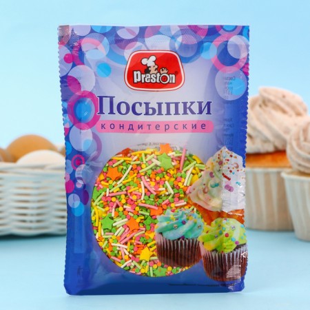 Sprinkling confectionery decorative "sun glare" 45 g
