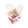 Folding box for one Capcake "Snow Tale", 9 x 9 x 11 cm, New Year