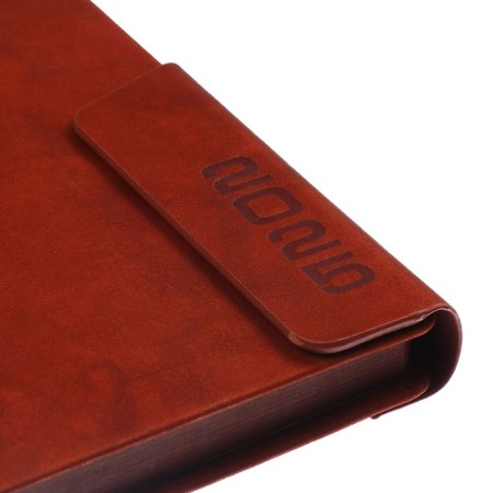 Dated 2025 diary, A5, 176 sheets of Escalada, a solid cover made of artificial leather, pancake embossing, lies, cream block 70 g/m2, brown-4