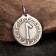 Scandinavian amulet "Runa Laguz in the Sunny Circle", 5 g, 20x22 mm