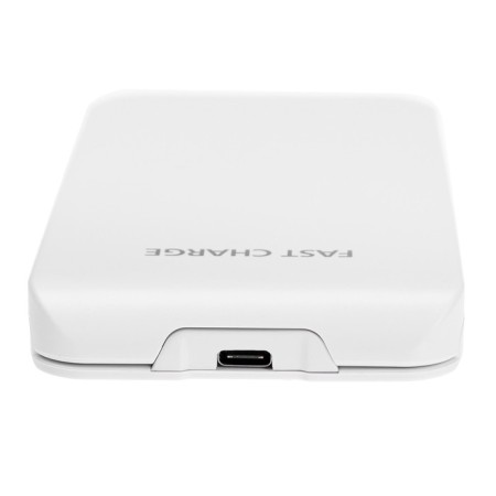 Wireless charging station 2 in 1 LCC-82, 15 W + 5 W, with a stand, white-6