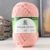 Yarn "soft cotton" 70% cotton, 30% nylon 220m/100g (037 peach)