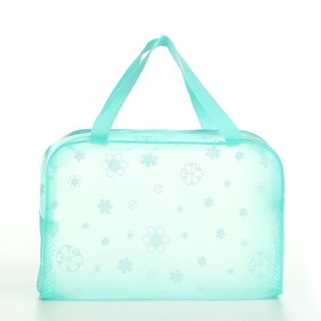 Lightning cosmetic bag, green color-1