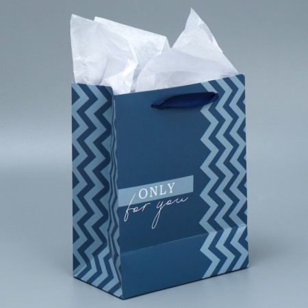 Gift package laminated with quiet, packaging, “only for you”, MS 18 x 23 x 10 cm-4