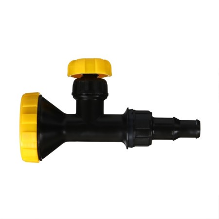 Watering nozzle, 1/2 "−3/4" (12 mm --19 mm), with tap, plastic, "shower"