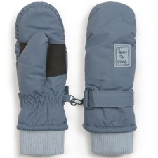 Children's mittens, size 17-18, dark gray color