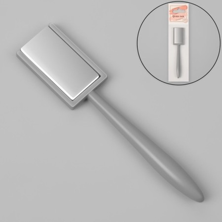Magnet for varnish "Diagonal", 9 cm, color gray color-1