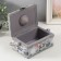 Owl and feathers needlework box 18x12x9.5 cm