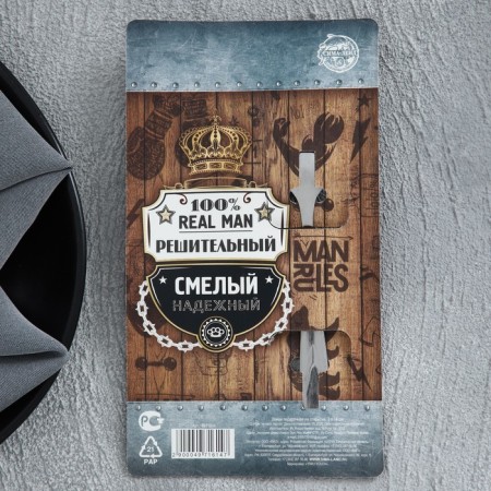 Gift spoon on the postcard "Unrealistically cool", 3 x 14 cm-4