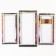 Wall module watches, series: nature, "trail", 60 x 80 cm