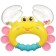Rattle "crab", color mix, crush me, 12 cm