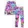Thermal complex for girls: trousers, sweatshirt, height 128 cm