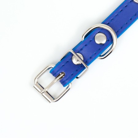 The collar "Bows and Rhinas", 38 x 1.5 cm, Osh 27-33, blue-4