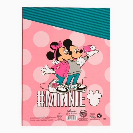Color paper, A4, 8 sheets, 8 colors, non -unilateral, on paper, 48 g/m², Minnie Mouse-4