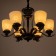 ARUNA chandelier 6x40W E27 Black 67x67x46 cm Bayerlux