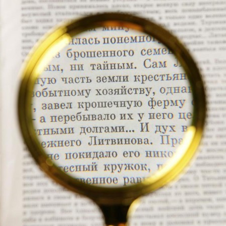 Classic magnifier in gold frame 6x, d = 8cm-1